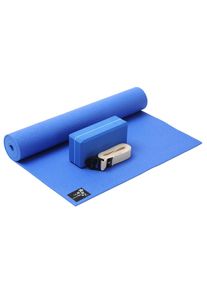 YOGISTAR.COM, Herren Yoga-set Kick It - One, Blau / Wei&szlig;