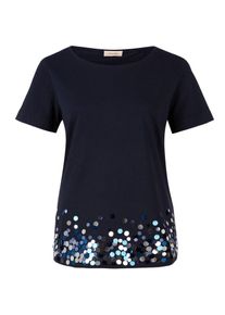 TRIANGLE, Damen T-Shirt, Dunkelblau