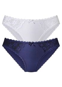 Nuance, Damen Slip, Marine / Wei&szlig;