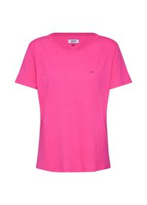 Tommy Jeans, Damen Shirt 'TJW SOFT JERSEY TEE', Fuchsia