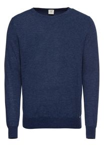 OLYMP, Herren Pullover 'Strick Lvl5 Merino / Seide', Blau