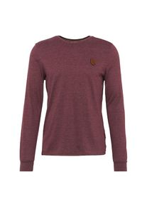 Naketano, Herren Langarmshirt 'Italienischer Hengst Langen', Bordeaux