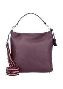 Abro, Damen Schultertasche 'Cervo', Burgunder