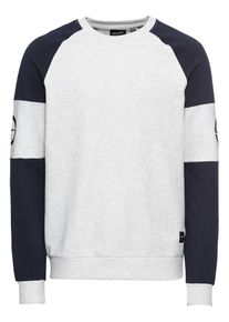 Only & Sons Only & Sons, Herren Pullover 'onsKidd Raglan Crew Neck EXP', Beige / Blau