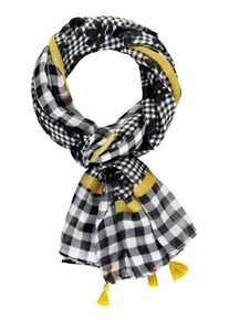 Gerry Weber, Damen Schal, Zitronengelb / Schwarz / Weiß