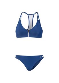 Maui Wowie, Damen Bustierbikini , Blau / Weiß