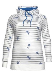 AJC, Damen Hoodie, Himmelblau / Violettblau / Wei&szlig;