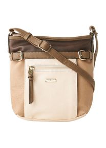 Tom Tailor, Damen Umhängetasche 'JUNA', Beige / Braun / Hellbraun