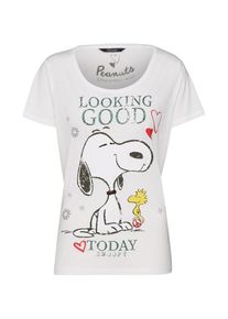 Princess Goes Hollywood, Damen T-Shirt 'Peanuts Snoopy looking good t.', Wei&szlig;
