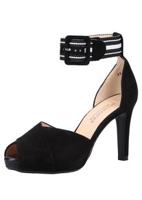 Peter Kaiser, Damen Sandale, Schwarz / Weiß