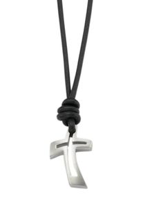 Fossil, Herren Kette, Schwarz / Silber