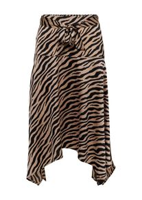 Only, Damen Rock, Champagner / Schwarz