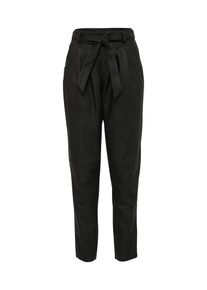 Véro Moda VERO MODA, Damen Hose in Leder-Optik 'LOA', Schwarz