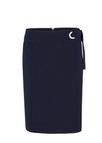 s.Oliver BLACK LABEL, Damen Wickelrock mit elegantem Bund, Navy