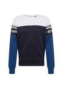 G-Star Raw, Herren Sweatshirt 'Swando-s', Blau / Dunkelblau / Wei&szlig;