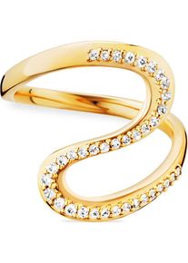CAI Ca&iuml;, Damen Ring 'Fluid Curves', Gold