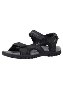 Geox, Herren Sandale, Graphit / Schwarz