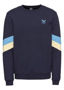 Iriedaily, Herren Sweatshirt 'Prime Crew', Navy / Hellbraun / Gelb