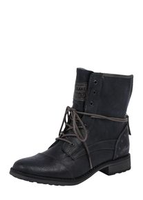 Mustang, Damen Schn&uuml;rstiefel aus Kunstleder, Graphit