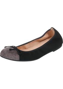 Unisa, Damen Ballerinas, Schwarz / Silber