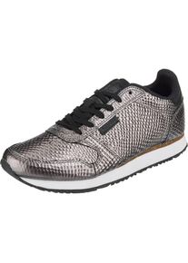 Woden, Damen Sneakers 'Ydun Metallic', Greige / Schwarz