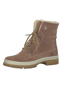Tamaris, Damen Schn&uuml;rstiefel, Altrosa