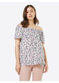 Esprit, Damen Bluse, Altrosa / Weiß