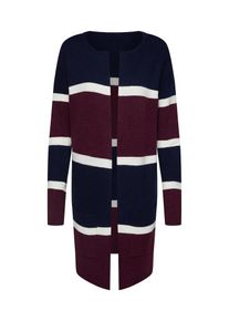 Broadway NYC FASHION, Damen Cardigan 'Leota', Blau / Bordeaux