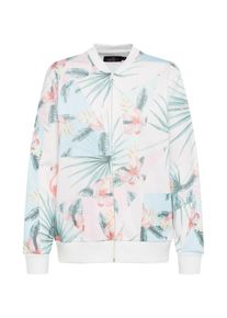 Zwillingsherz, Damen Blouson 'Flamingo Pastell', Mint / Wei&szlig;