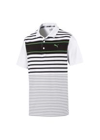 Puma, Herren Polo 'Spotlight', Hellgrün / Schwarz / Weiß