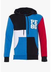 PLUS EIGHTEEN, Herren Kapuzenpullover, Blau / Mischfarben