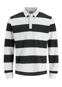 Jack & Jones JACK & JONES, Herren Poloshirt, Schwarz / Wei&szlig;