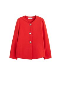 Violeta by Mango, Damen Jacke 'Kale', Rot