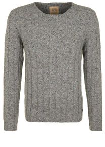 Better Rich, Herren Strickpullover 'CREW RIB', Grau