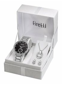 Firetti, Damen Quarzuhr (Set, 4 tlg.), Silber