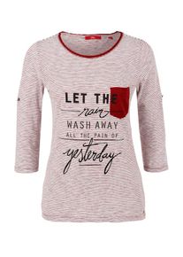 s.Oliver RED LABEL, Damen Ringelshirt, Rot / Merlot / Schwarz / Weiß