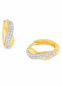 Amor, Damen Paar Creolen, Gold