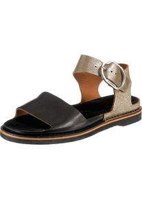 Shabbies Amsterdam, Damen Sandalen, Gold / Schwarz