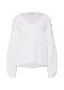 Only, Damen Pullover 'onlHILDE L/S V-NECK PULLOVER CC KNT', Wei&szlig;