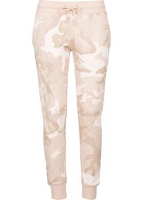 Urban Classics, Damen Pants, Rosé / Weiß