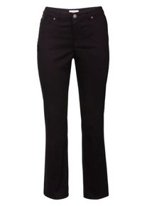 sheego Casual, Damen Bootcuthose, Schwarz