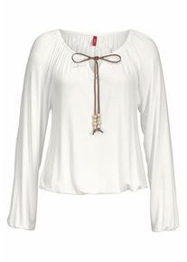 s.Oliver RED LABEL, Damen Strandshirt, Offwhite
