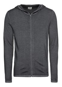 OLYMP, Herren Strickjacke 'Strick Lvl5 Merino fast dye', Anthrazit