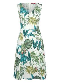 s.Oliver RED LABEL, Damen Kleid, Mischfarben / Weiß