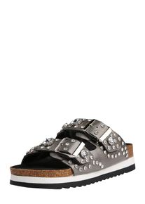 ABOUT YOU, Damen Pantolette 'KRIS', Silber
