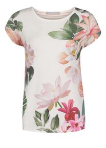 BETTY & CO Betty & Co, Damen Shirt, Grasgrün / Rosa / Perlweiß