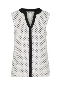 ABOUT YOU, Damen Bluse 'Clea', Schwarz / Wei&szlig;
