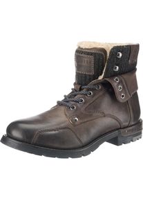 Bugatti, Damen Winterstiefeletten, Creme / Dunkelgrau
