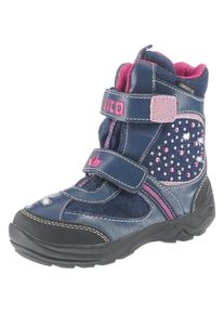 Lico, M&auml;dchen Winterstiefel 'JEWEL', Blau / Blue Denim / Pink