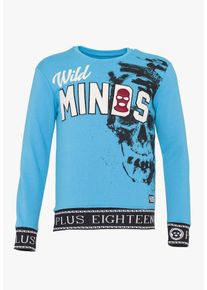 PLUS EIGHTEEN, Herren Sweatshirt, T&uuml;rkis